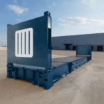 Contenedor de 40 pies con plataforma plana